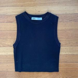 Zara knit crop top